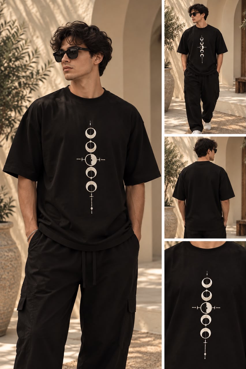 Orbit Eclipse Graphic Oversized T-Shirt - Image 3