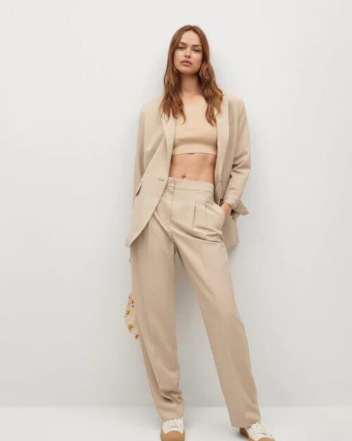 Structured suit blazer