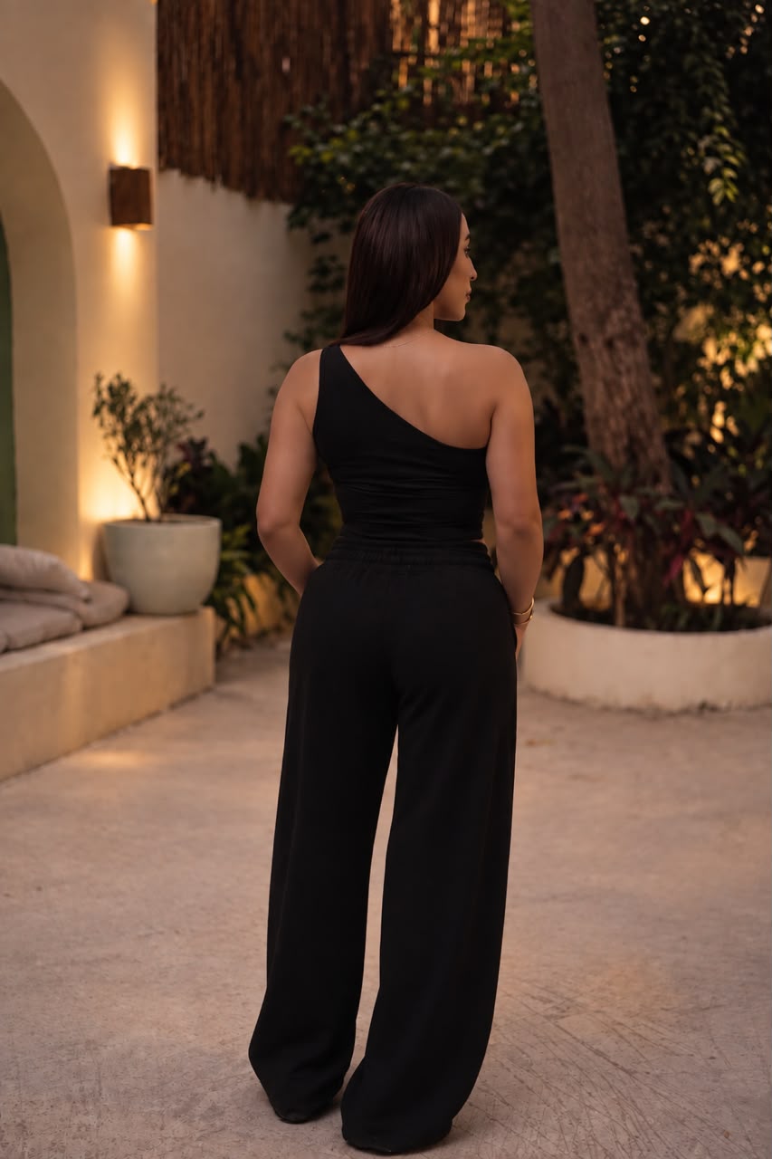 Lotus One-Shoulder Tank Top - Image 4