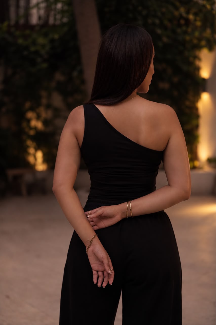 Lotus One-Shoulder Tank Top - Image 6